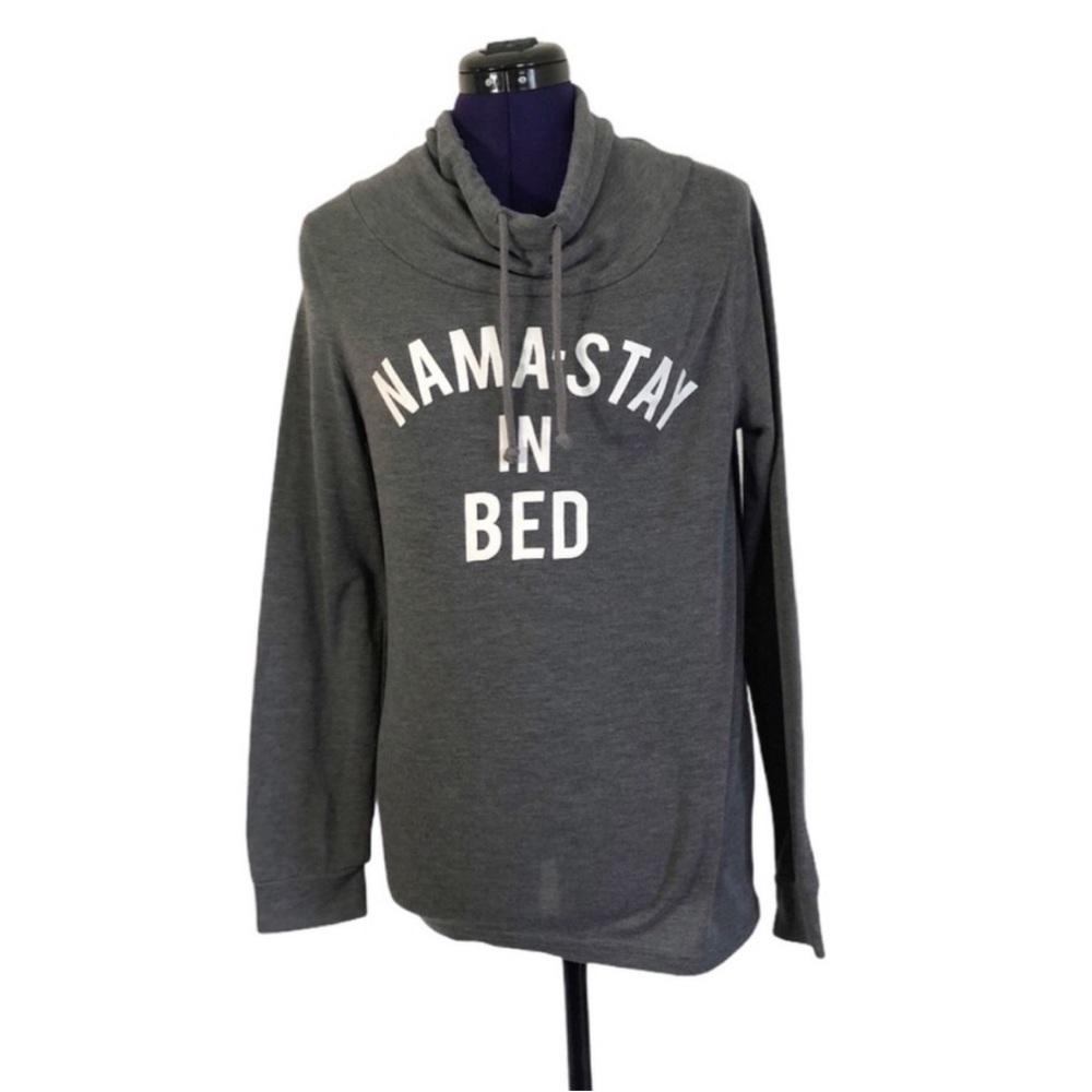 Fifth Sun Nama-Stay In Bed Gray Hoodie Sweater